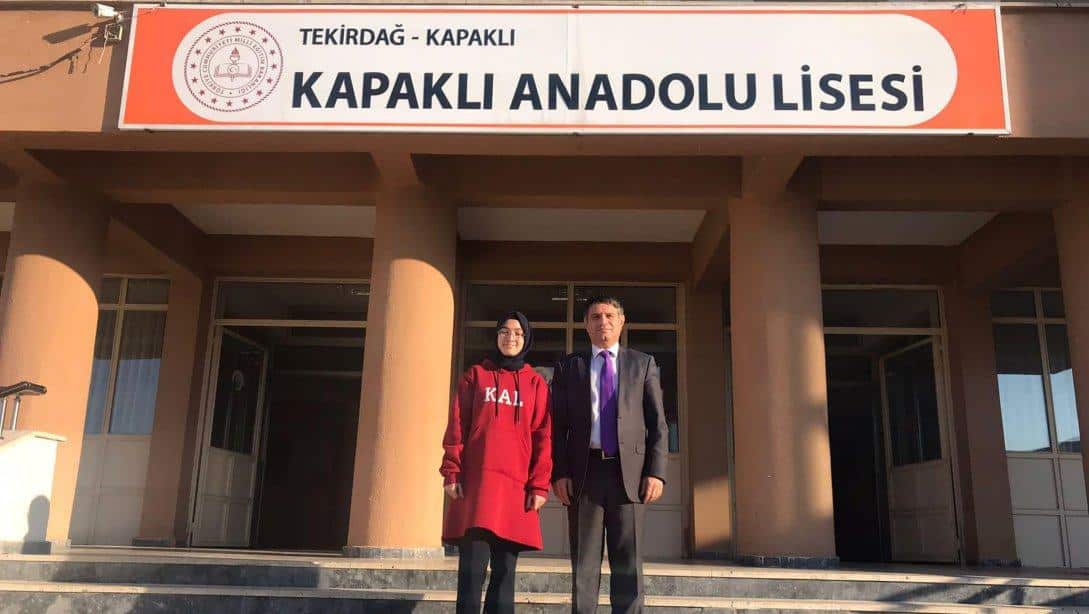 Kompozisyon Yarışması İl 1.si Kapaklı Anadolu Lisesi Öğrencimiz Saide Nur Güner Oldu.