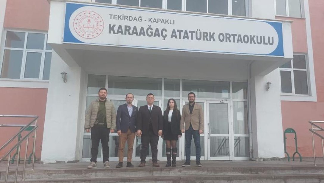 Karaağaç Atatürk Ortaokuluna ziyaret.