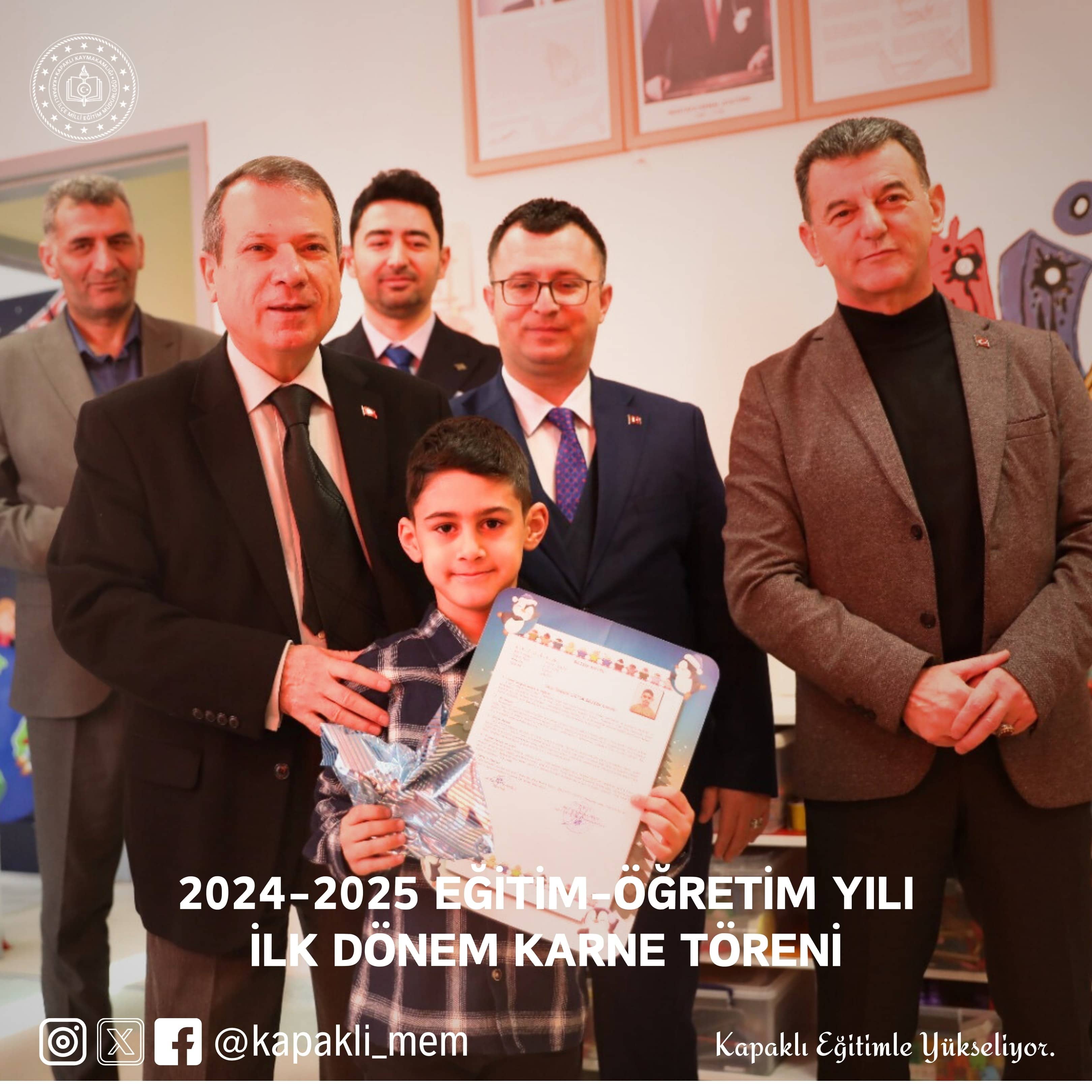 20242025 EĞİTİMÖĞRETİM YILI İLK DÖNEM KARNE TÖRENİ